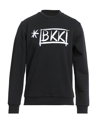 BIKKEMBERGS Sweatshirt Black 100% Cotton, Elastane