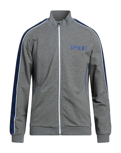 BIKKEMBERGS Sweatshirt Grau 95% Baumwolle, 5% Elastan