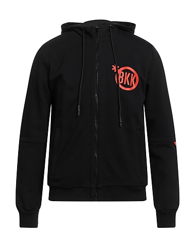 BIKKEMBERGS Hooded sweatshirt Black 100% Cotton