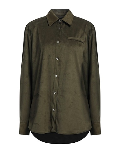 JOHN RICHMOND Solid colour shirts & blouses Military green 100% Polyester