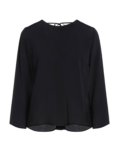 SUOLI Top Black 85% Acetate, 15% Silk