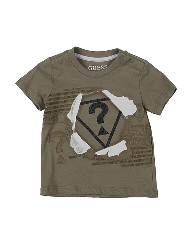 GUESS T-shirt Sage green 100% Cotton