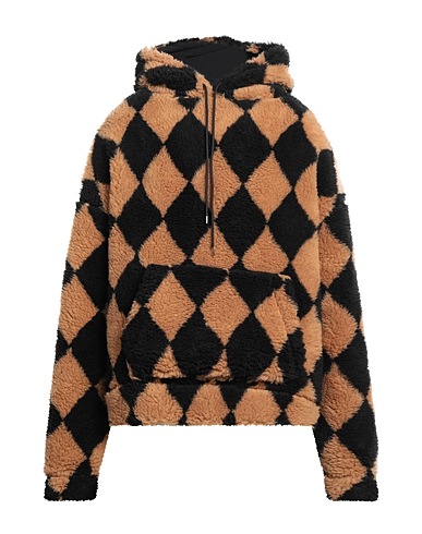 SELF MADE by GIANFRANCO VILLEGAS Hooded track jacket  Black 70% Polyester, 20% Virgin Wool, 10% Acrylic