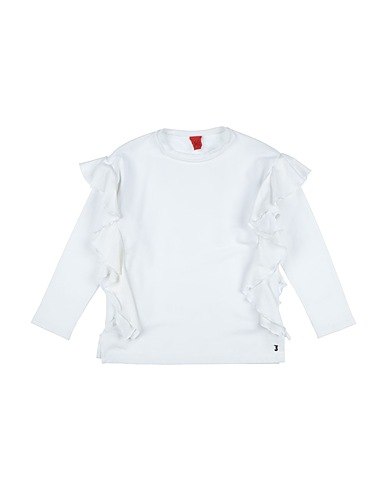 JIJIL JOLIE Felpa Bianco 94% Cotone, 6% Fibre elastiche, Seta