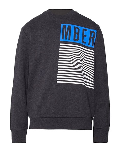 BIKKEMBERGS Sweatshirt Braungrau 100% Baumwolle, Elastan