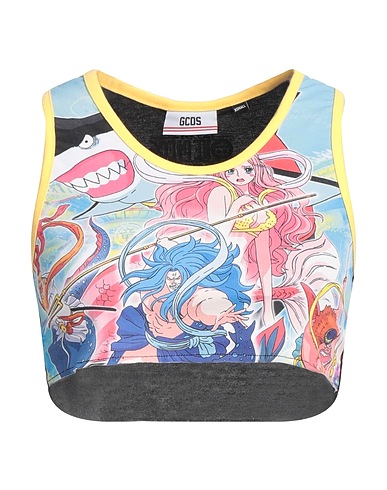GCDS Top Sky blue 100% Cotton