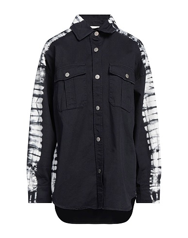 P.A.R.O.S.H. Camicie  e bluse fantasia Nero 100% Cotone