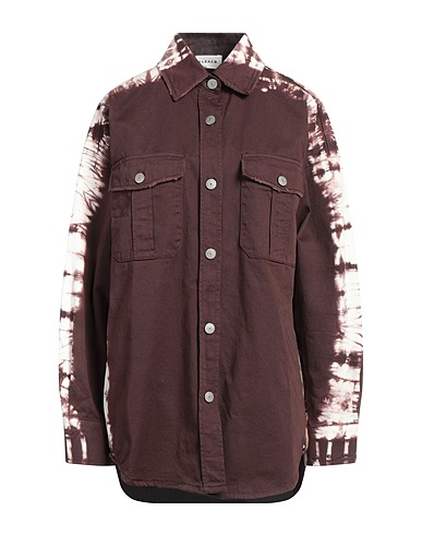 P.A.R.O.S.H. Patterned shirts & blouses Chocolate brown 100% Cotton
