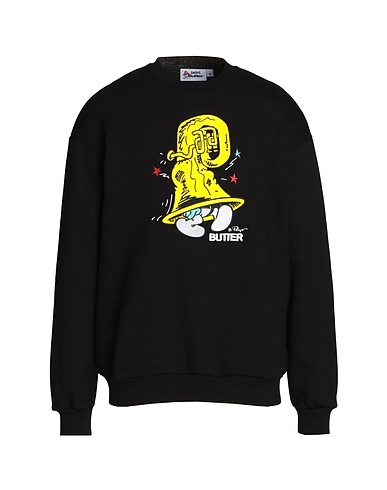 BUTTER GOODS Sweatshirt Harmony Crewneck Sweatshirt
 Black 65% Cotton, 35% Polyester