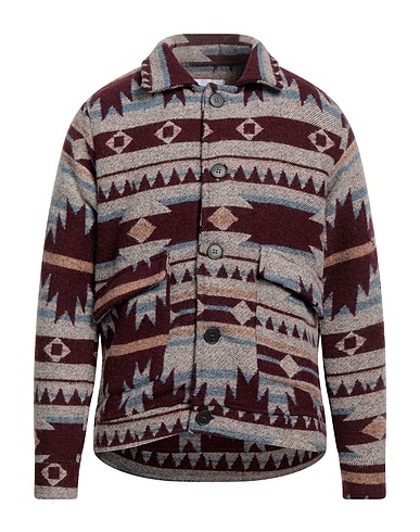 STILOSOPHY Patterned shirt Plum 50% Acrylic, 25% Polyamide, 20% Wool, 5% Other Fibres