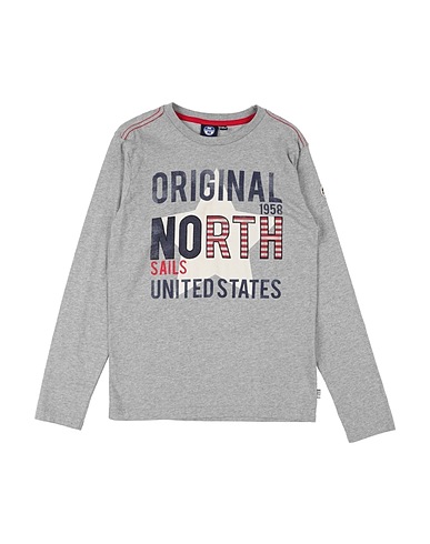 NORTH SAILS T-shirt Grigio 100% Cotone