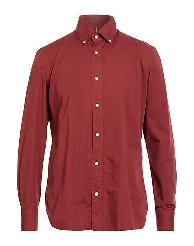 LUIGI BORRELLI NAPOLI Solid colour shirt 100% Cotton