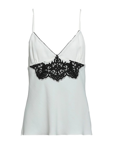 ANNA MOLINARI Camisole White 85% Acetate, 15% Silk, Brass, Polyamide, Cotton