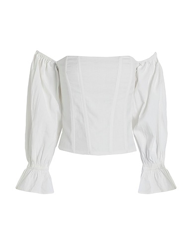 & OTHER STORIES Blouse White 53% Viscose, 24% Linen, 22% Polyester, 1% Elastane