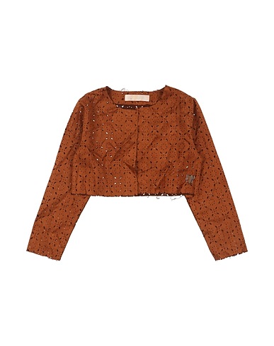VDP VIA DELLE PERLE Jacket COLLECTION Brown 100% Polyester