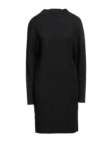 SECOND FEMALE Midi dress Black 66% Lyocell, 33% Polyester, 1% Elastane