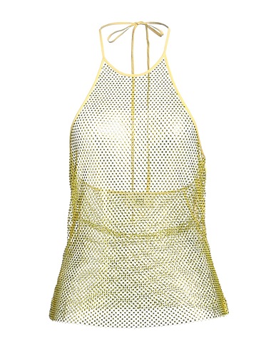 AMI ALEXANDRE MATTIUSSI Top Yellow 95% Polyester, 5% Elastane