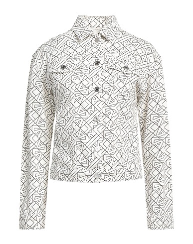 KARL LAGERFELD Patterned shirts & blouses White 100% Cotton