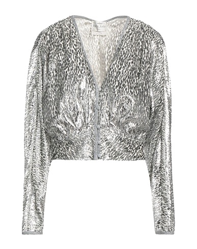 FORTE_FORTE Patterned shirts & blouses Silver 73% Polyester, 27% Silk
