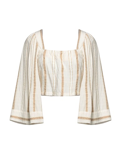 FLY GIRL Top Beige 65% Viscosa, 29% Poliéster, 6% Lino