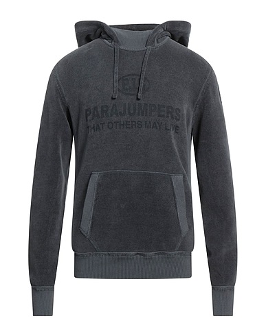 PARAJUMPERS Hooded track jacket  Grey 100% Cotton
