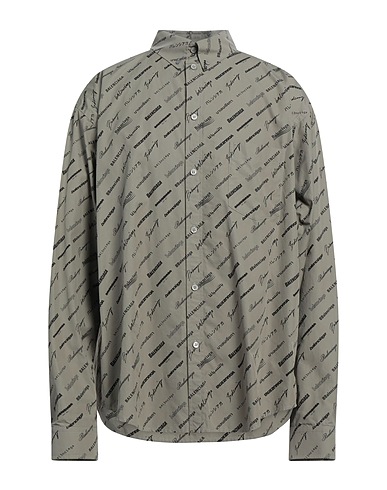 BALENCIAGA Patterned shirt Grey 100% Cotton