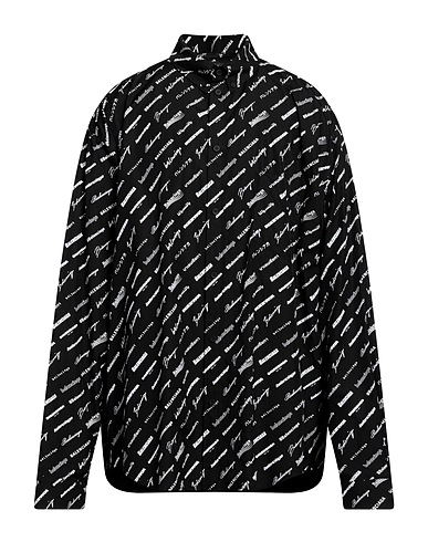 BALENCIAGA Patterned shirt Black 100% Cotton