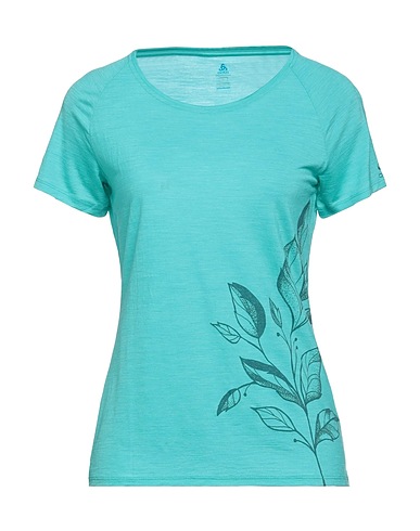 ODLO T-shirt Turquoise 50% Lyocell, 50% Virgin Wool