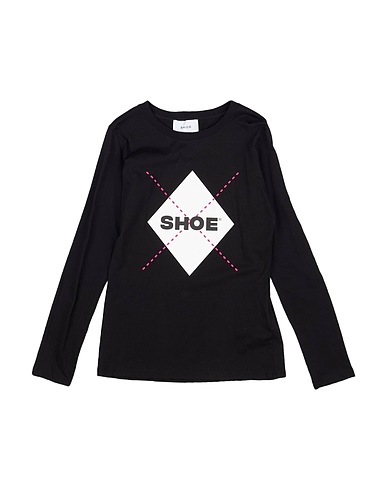 SHOE T-shirt Black 100% Cotton
