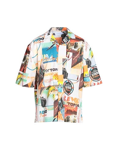 TOPMAN | White Men‘s Patterned Shirt | YOOX