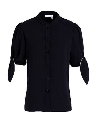 SEE BY CHLOÉ Patterned shirts & blouses Midnight blue 100% Polyester