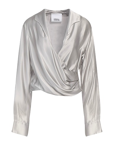 ERIKA CAVALLINI Top Grigio 100% Viscosa