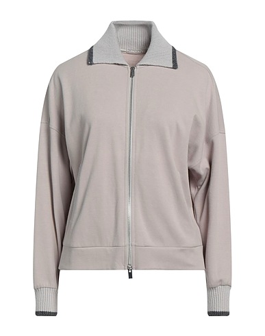 PUROTATTO Sweatshirt Taupe 100% Cotton