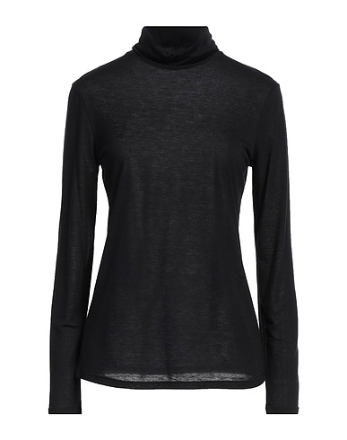 PUROTATTO Ｔシャツ ブラック レーヨン 60% / カゼイン繊維 40%