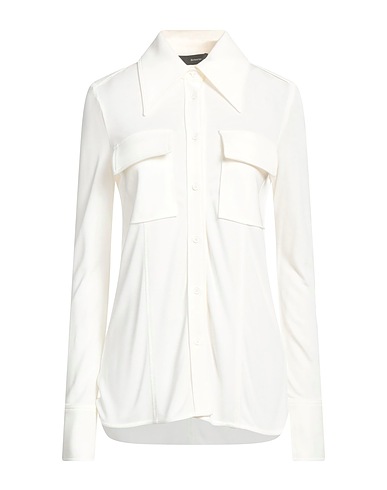 PROENZA SCHOULER Hemden und Blusen einfarbig Cremeweiß 100% Viskose, Triacetat, Polyester