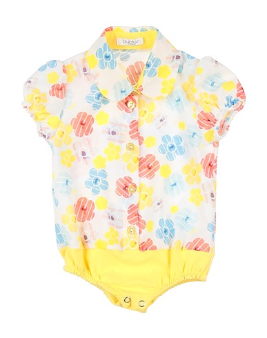 BYBLOS Baby bodysuit Yellow 100% Polyester, Cotton, Elastane