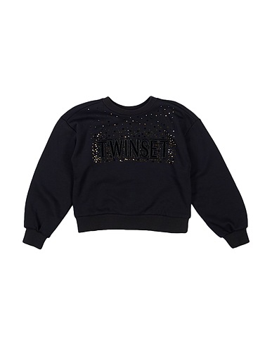 TWINSET Sweatshirt Black 85% Cotton, 15% Polyester