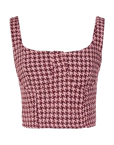 VANESSA SCOTT Top Rosa antiguo 80% Poliéster, 20% Lana