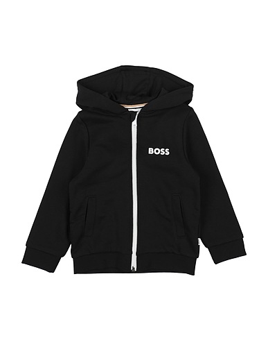 BOSS Sweatshirt Black 87% Cotton, 13% Polyester, Elastane