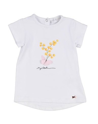 MYCLÒ SET T-shirt Bianco 95% Cotone, 5% Elastan