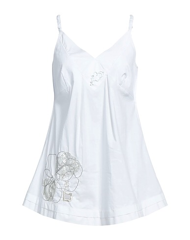 ELISA CAVALETTI by DANIELA DALLAVALLE Top White 68% Cotton, 30% Nylon, 2% Elastane, Polyester