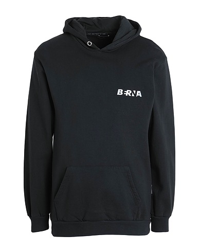 BERNA Hooded track jacket  Black 100% Cotton