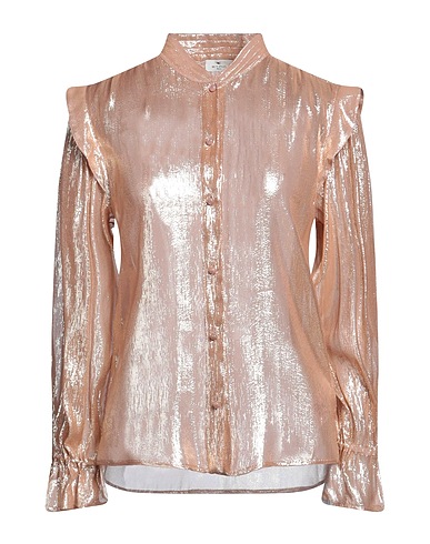 ETRO Solid color shirts & blouses Rose gold 75% Silk, 25% Polyethylene