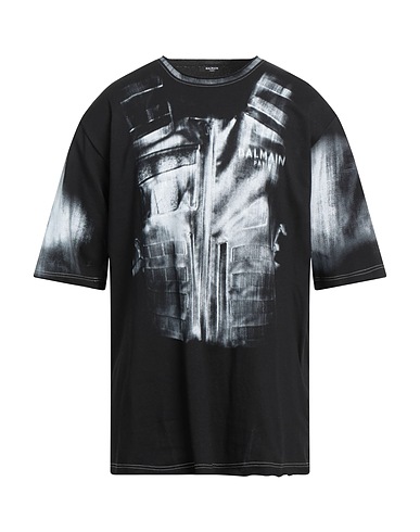 BALMAIN T-shirt Black 100% Cotton