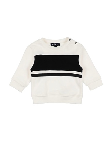 PLEASE Sweatshirt White 100% Cotton