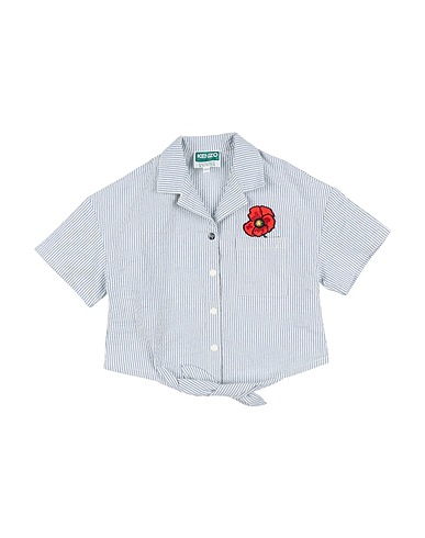 KENZO KIDS Patterned shirts & blouses White 98% Cotton, 2% Elastane