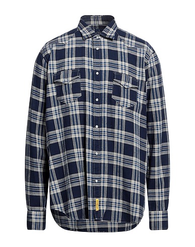 B.D.BAGGIES Checked shirt Blue 100% Cotton