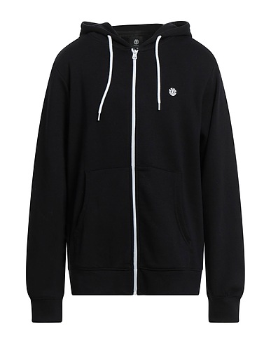 ELEMENT Hooded track jacket  Black 60% Polyester, 40% Cotton