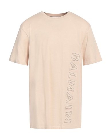 BALMAIN T-shirt Beige 100% Cotton