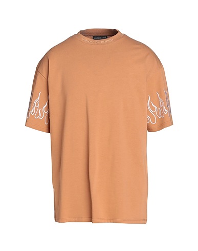 VISION OF SUPER T-shirt Camel 100% Cotton